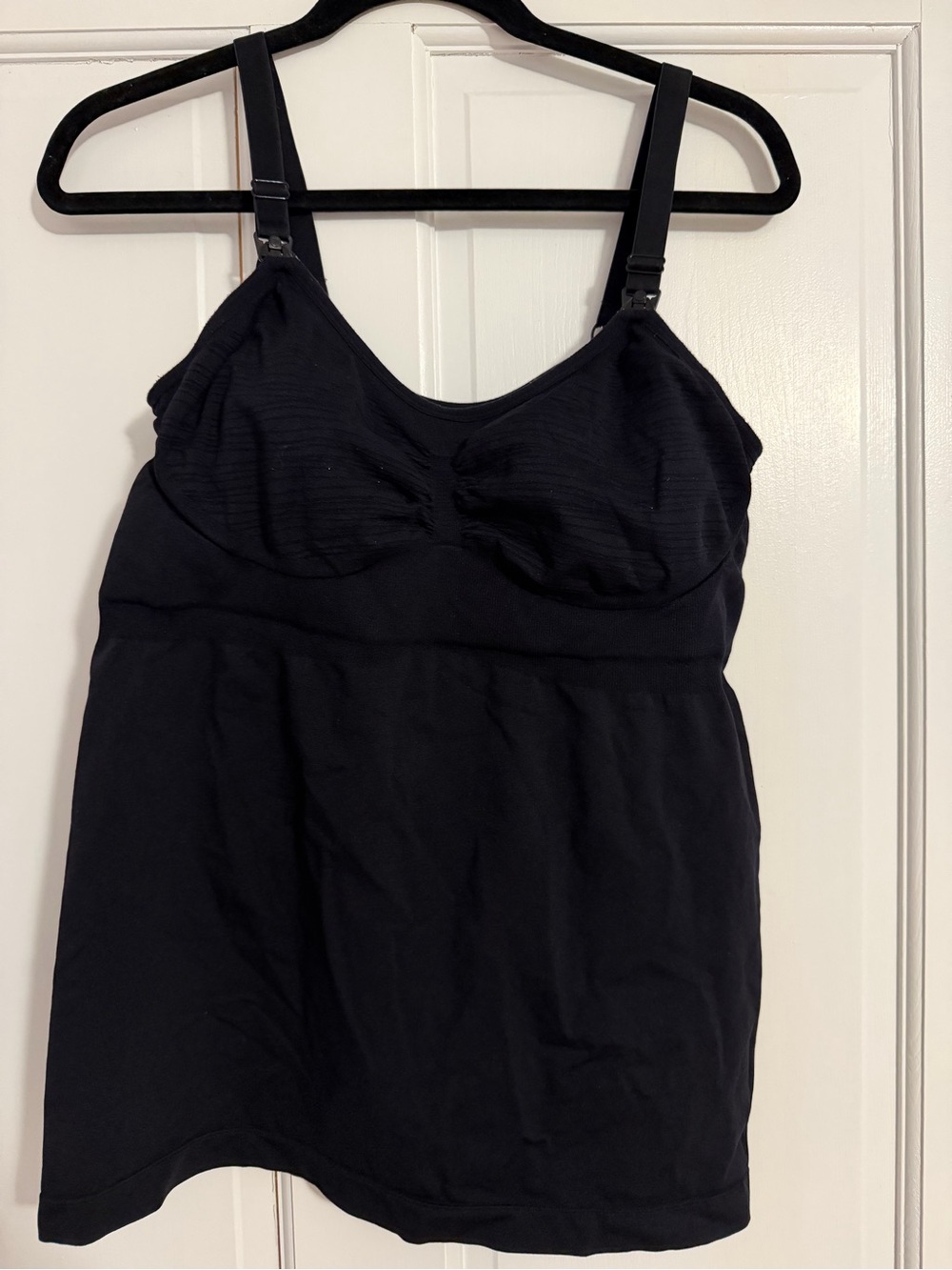 Kindred Bravely Black Nursing/ pumping Tank with Built-In Support